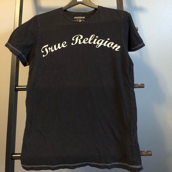 🖤 TRUE RELIGION logo tshirt S - Picture 3 of 5